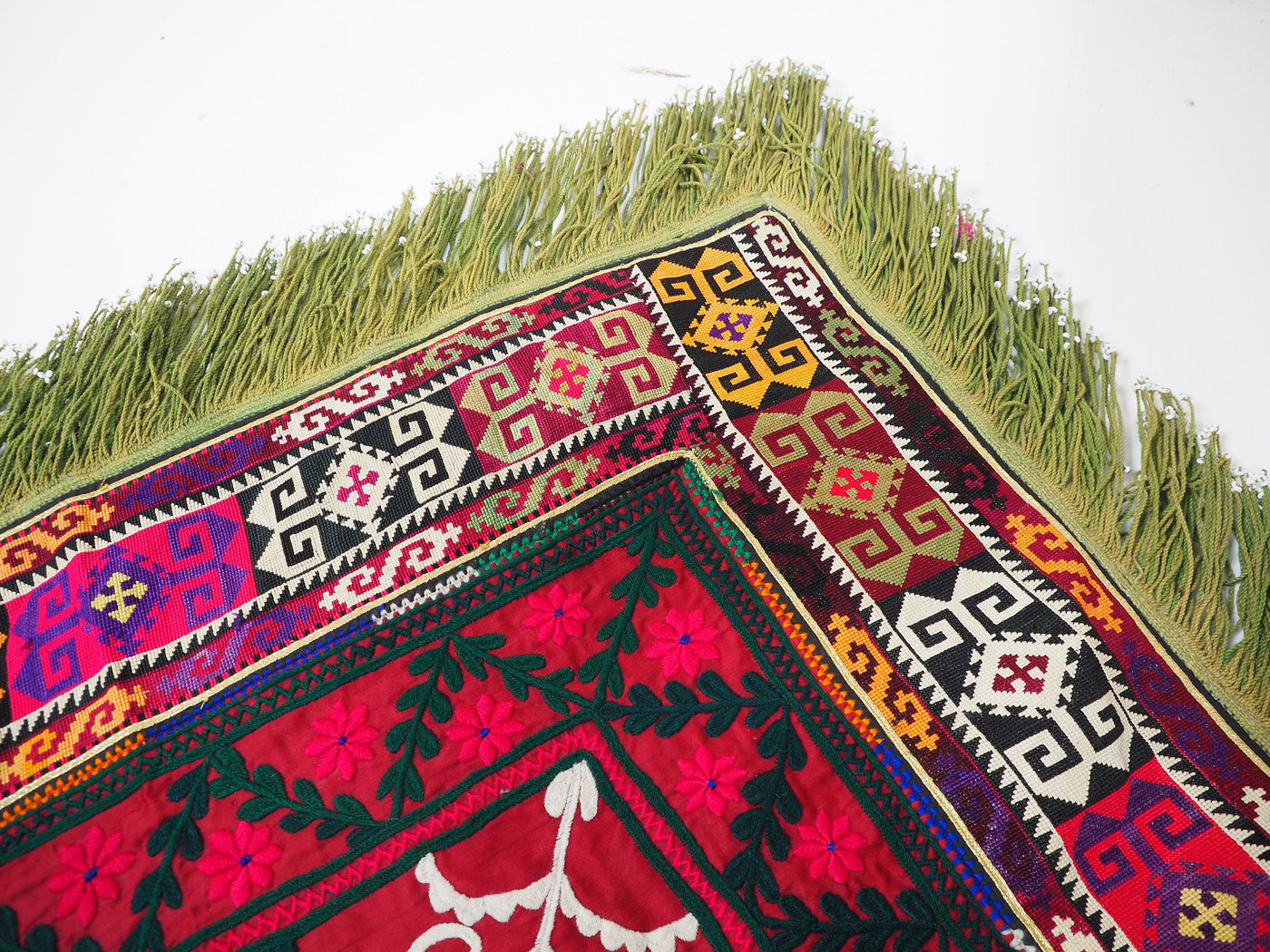 1x stück antik handbestickte islamische Uzbekische Stickerei mitgift  Suzani Jurten Zierband saye-gosha Afghanistan oder Uzbekistan No:1  Orientsbazar   