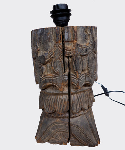 islamische antike  orient massiv Holz Lampenfuß Lampensockel  aus Nuristan Afghanistan Swat-tall pakistan 19/1  Orientsbazar   