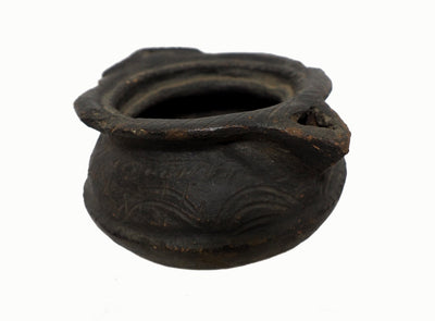 antik sehr seltener islamische Lehmmilchkrug Ton Krug Topf aus Swat-Tal Pakistan  Afghanistan  Nr:19/7  Orientsbazar   