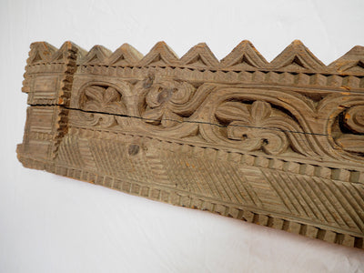 220 cm x 16,5 cm antik orient handgeschnitzte Massiv Holz  Afghanistan Nuristan Panel Pakistan Swat-Valley 18/19 Jh. Nr:20/E  Orientsbazar   