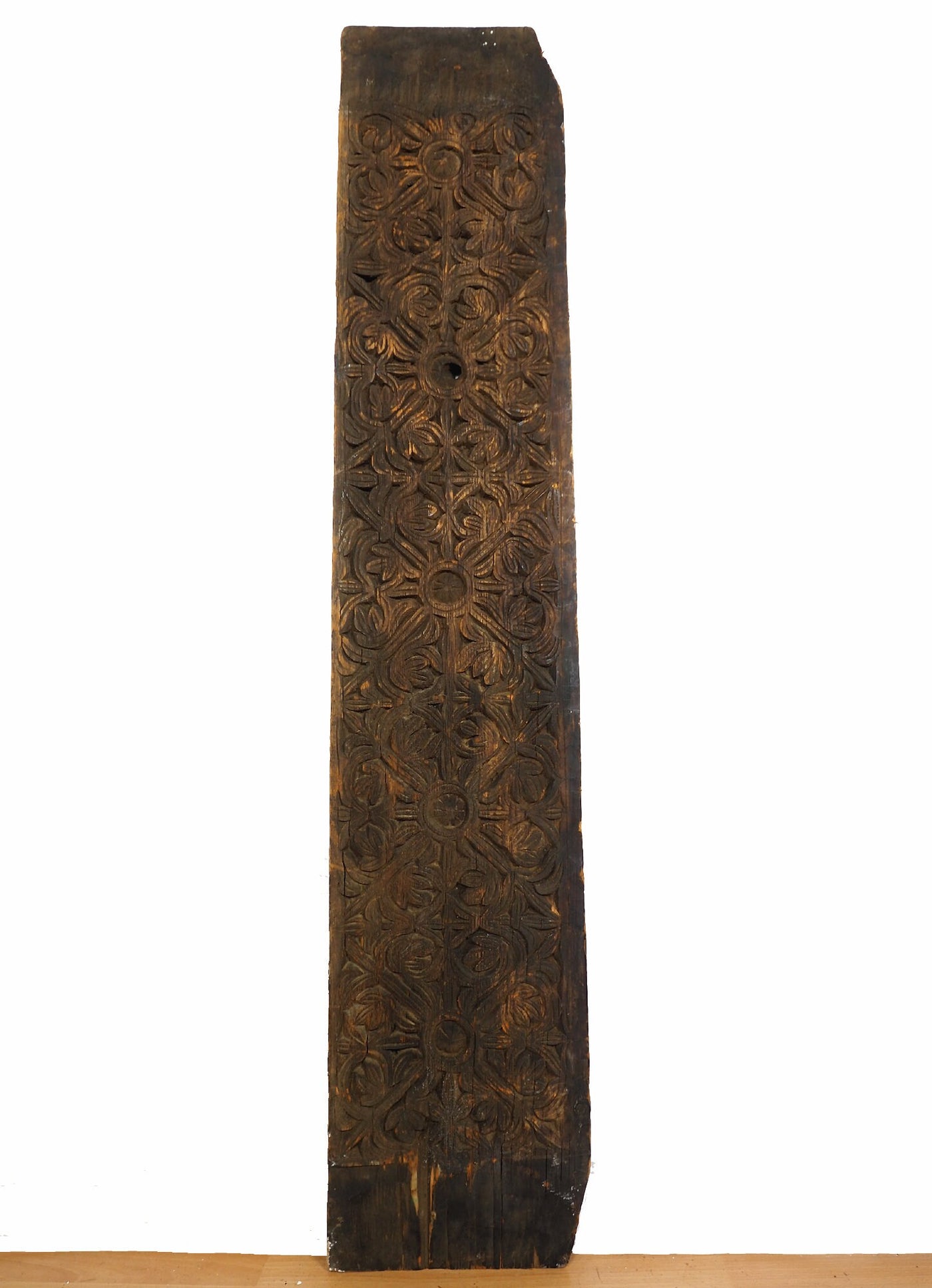 133 cm x 26 cm antik orient handgeschnitzte Massiv Holz  Afghanistan Nuristan Panel Pakistan Swat-Valley 18/19 Jh. Nr:20/F  Orientsbazar   