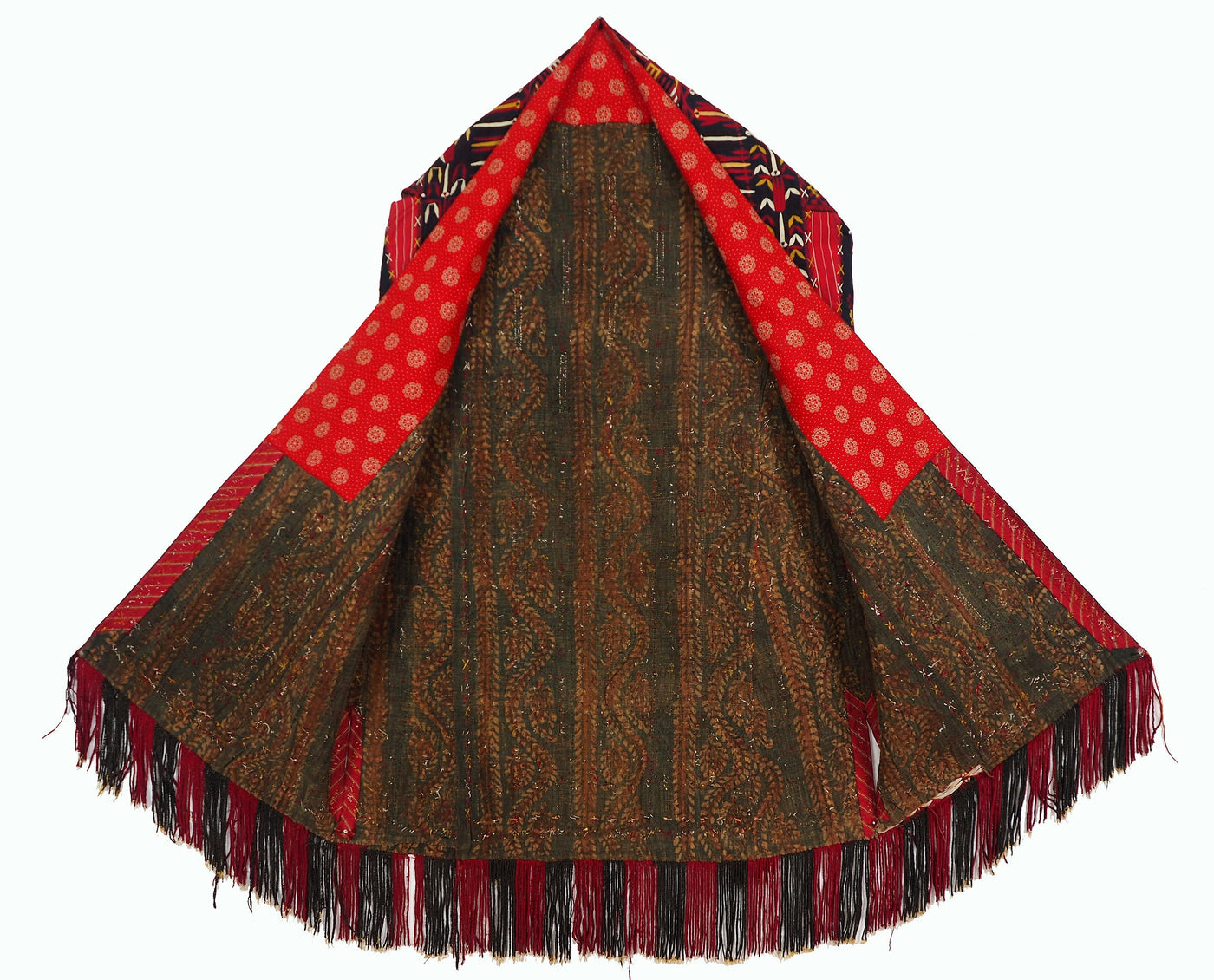 antik Orient Turkmenische Nomaden Chirpy Mantel khalat afghan uzbek kleid afghanistan hand bestickt kostüm Chapan Turkmen Tekke Chyrpy 20/A  Orientsbazar   