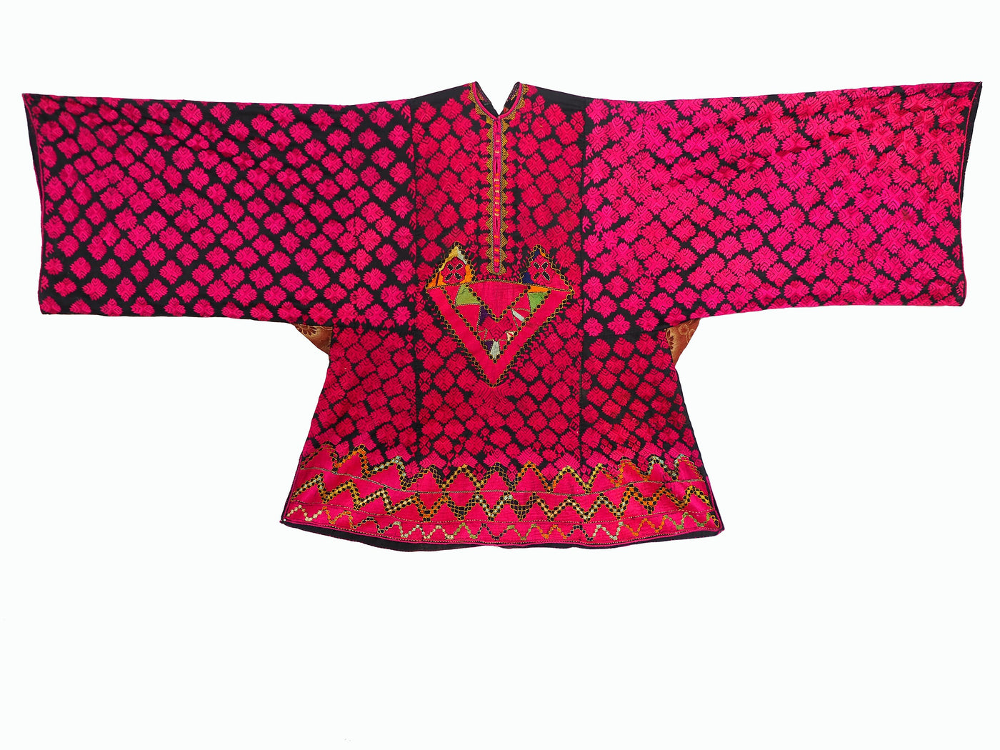 antike Nomaden Kleid Kurta Tunika aus swat-tal Pakistan Ende des 19. oder Anfang des 20. Jahrhunderts Nr:20/A  Orientsbazar   