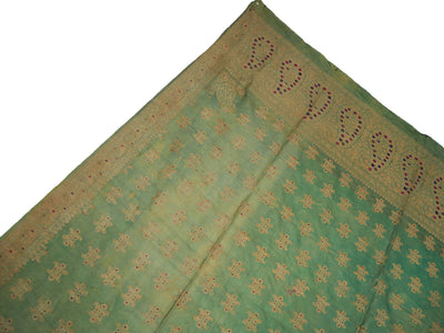 225x160 cm sehr seltener antike 20. Jahrhundert seiden Hochzeit Schal aus Banaras Indien. Textilien Orientsbazar   