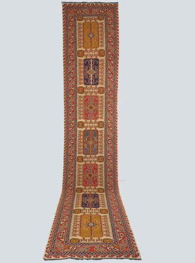 380x76 cm orient handgewebte kaukasisch Teppich Nomaden  sumakh  kelim teppich läufer galerie teppich Treppenteppich Nr-WL/M  Orientsbazar   