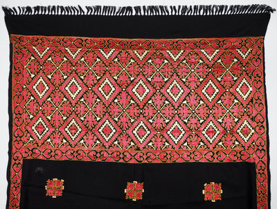 225x105 cm sehr seltener dekorative Seide bestickt Phulkari Schal Tuch Swat-Tal Pakistan  Afghanistan 20/A Textilien Orientsbazar   
