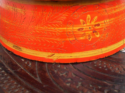 Antik orient Lacquerware Holz Gewürzdose Dose Teedose Gefäß Afghanistan Pakistan No:B  Orientsbazar   
