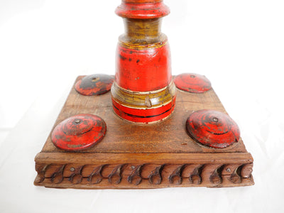 Antike orient handgearbeitete Lacquerware Massiv Holz  öl Lampensockel Kerzenstände karosin lampenständer  aus Afghanistan Pakistan 19/E  Orientsbazar   