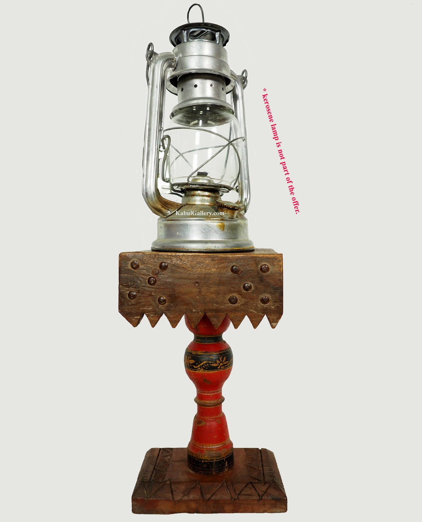 Antike orient handgearbeitete Lacquerware Massiv Holz  öl Lampensockel Kerzenstände karosin lampenständer  aus Afghanistan Pakistan 19/D  Orientsbazar   