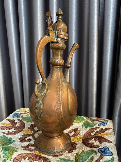 Antik orient Kupfer Teekanne Kanne um 19 J.h.Bukhara teapot Nr:20/B  Orientsbazar   