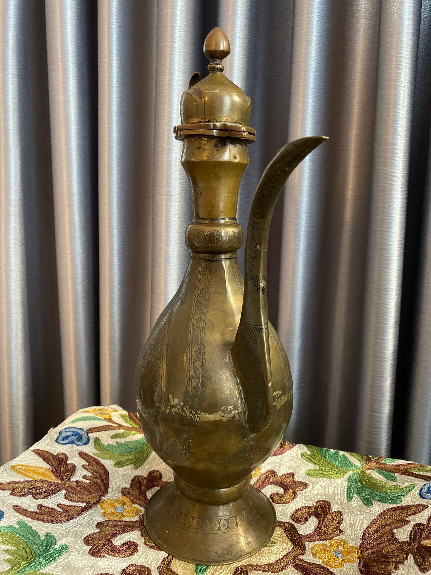 Antik orient MessingTeekanne Kanne um 19 J.h.Bukhara teapot Nr:20/D  Orientsbazar   