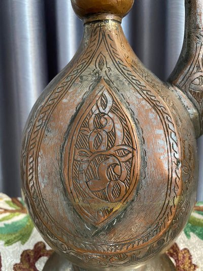 Antik orient Kupfer Teekanne Kanne um 19 J.h.Bukhara teapot Nr:13  Orientsbazar   
