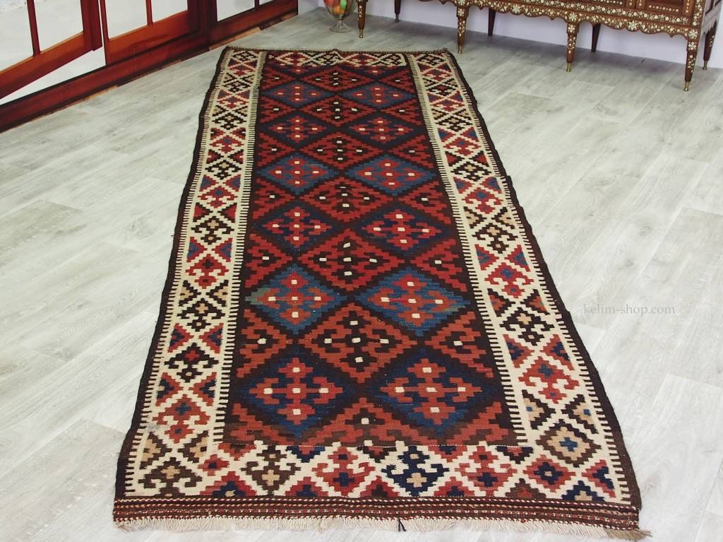 365x120 cm sehr seltener antike orient Teppich  nomaden Kelim ardabil  Teppich Rug  Nr:11  Orientsbazar   
