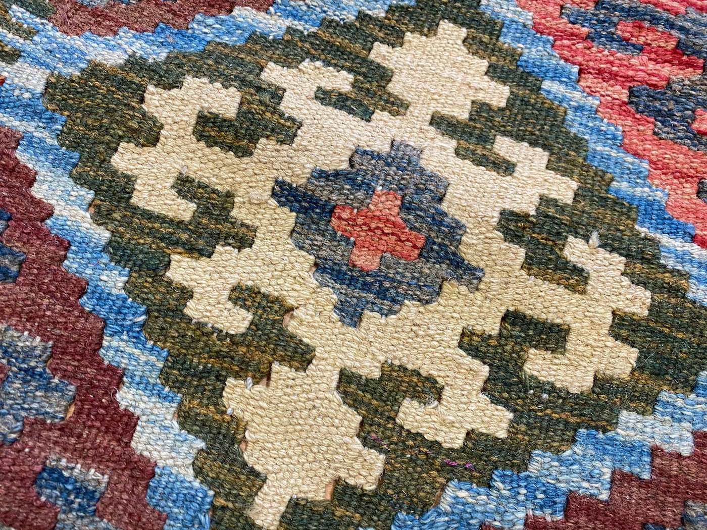 203x153 cm handgewebte nomaden orientt Kelim aus Afghanistan  Nr:74 Teppiche Orientsbazar   