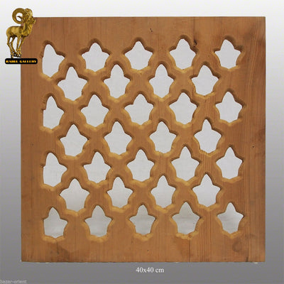 40x40 cm orient handgeschnitzt Holz Fenster Gitter Ziergitter islamische Holz Jali mashrabiya panel new Nr:11 Dekoration Orientsbazar   