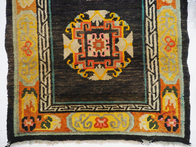 182x95 cm antik Tibetischer Khaden Yoga Meditation Dorfteppich buddhistische Klöster Teppich Schlafteppich Nr.7  Orientsbazar   