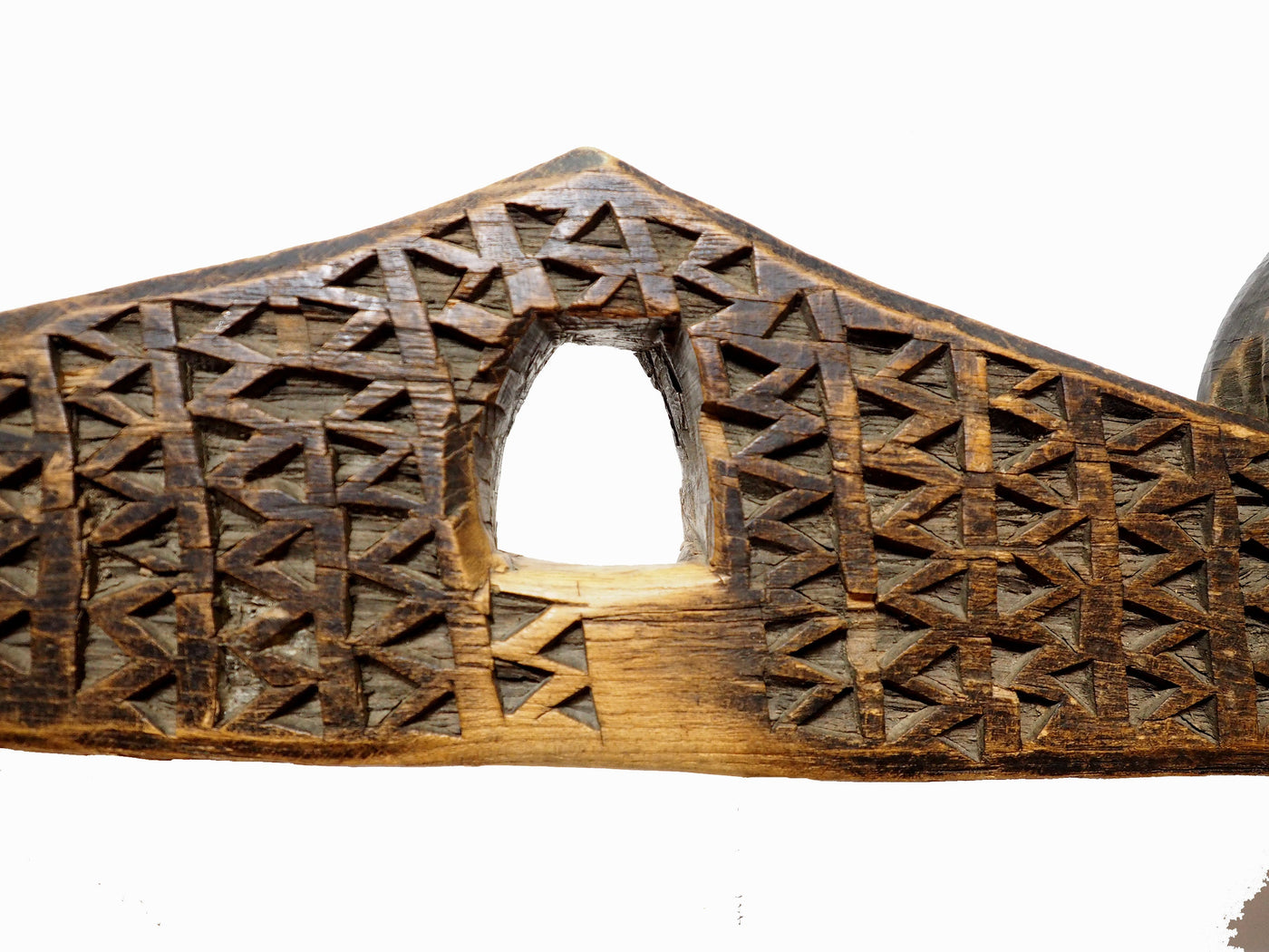 antik orient Nuristan Holz zugscheid Joch aus Nuristan Afghanistan / Pakistan Swat-valley Nr-ULM-C  Orientsbazar   