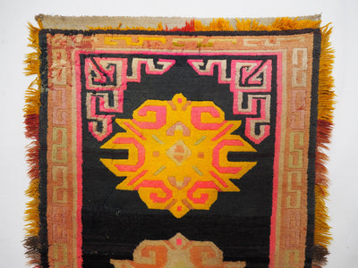 165x75 cm antik Tibetischer Khaden Yoga Meditation Dorfteppich buddhistische Klöster Teppich Schlafteppich Nr.5  Orientsbazar   