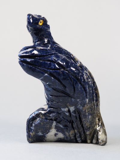 Extravagant Royal blau echt Lapis lazuli Adler Steinfigur vogel figur Skulptur Eagle bird afghanistan Nr:21/10  Orientsbazar   