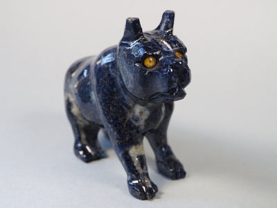 Extravagant Royal blau echt Lapis lazuli dackel Hund Steinfigur Dog  figur Skulptur afghanistan Nr:21/19  Orientsbazar   
