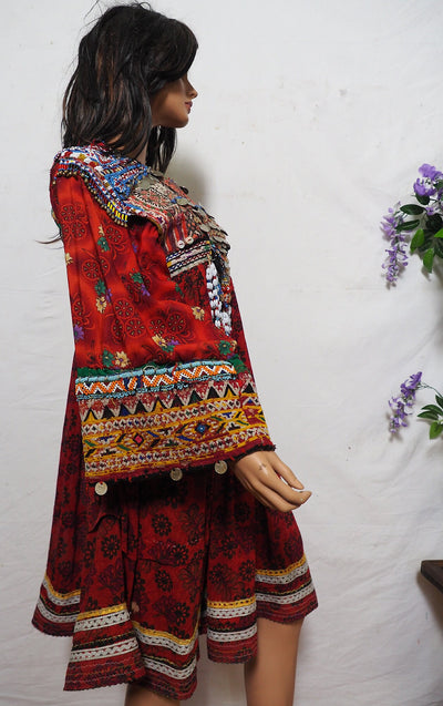 antik Orient Nomaden kuchi frauen Hochzeit Tracht afghan  kleid afghanistan hand bestickte kostüm Nr-21/4  Orientsbazar   