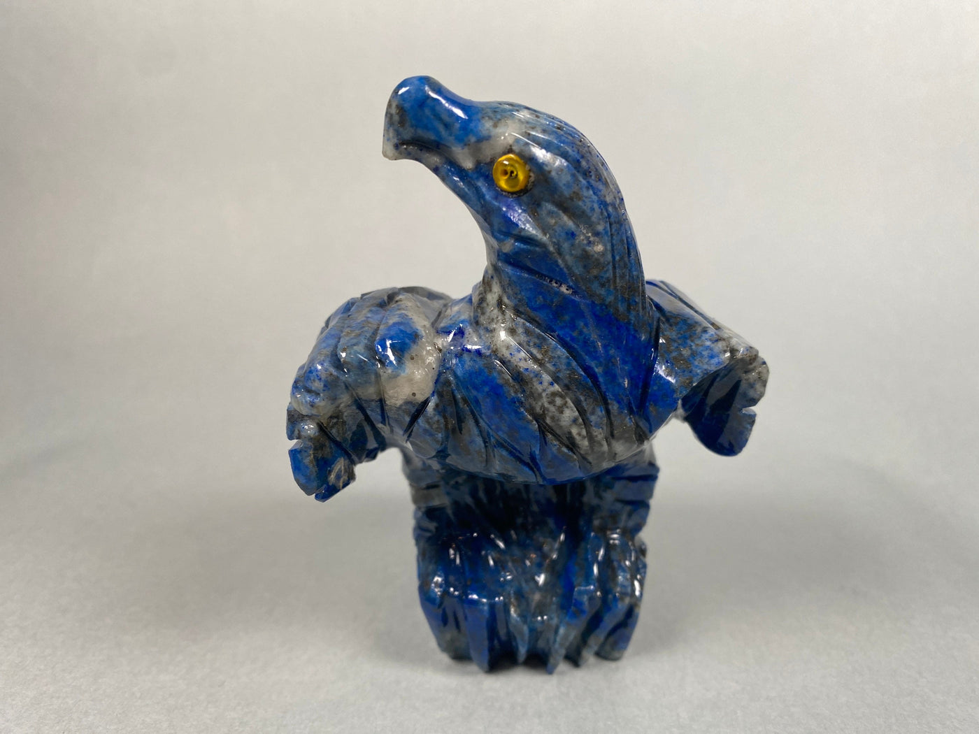 Extravagant Royal blau echt Lapis lazuli Adler Steinfigur vogel figur Skulptur Eagle bird afghanistan Nr:21/3  Orientsbazar   