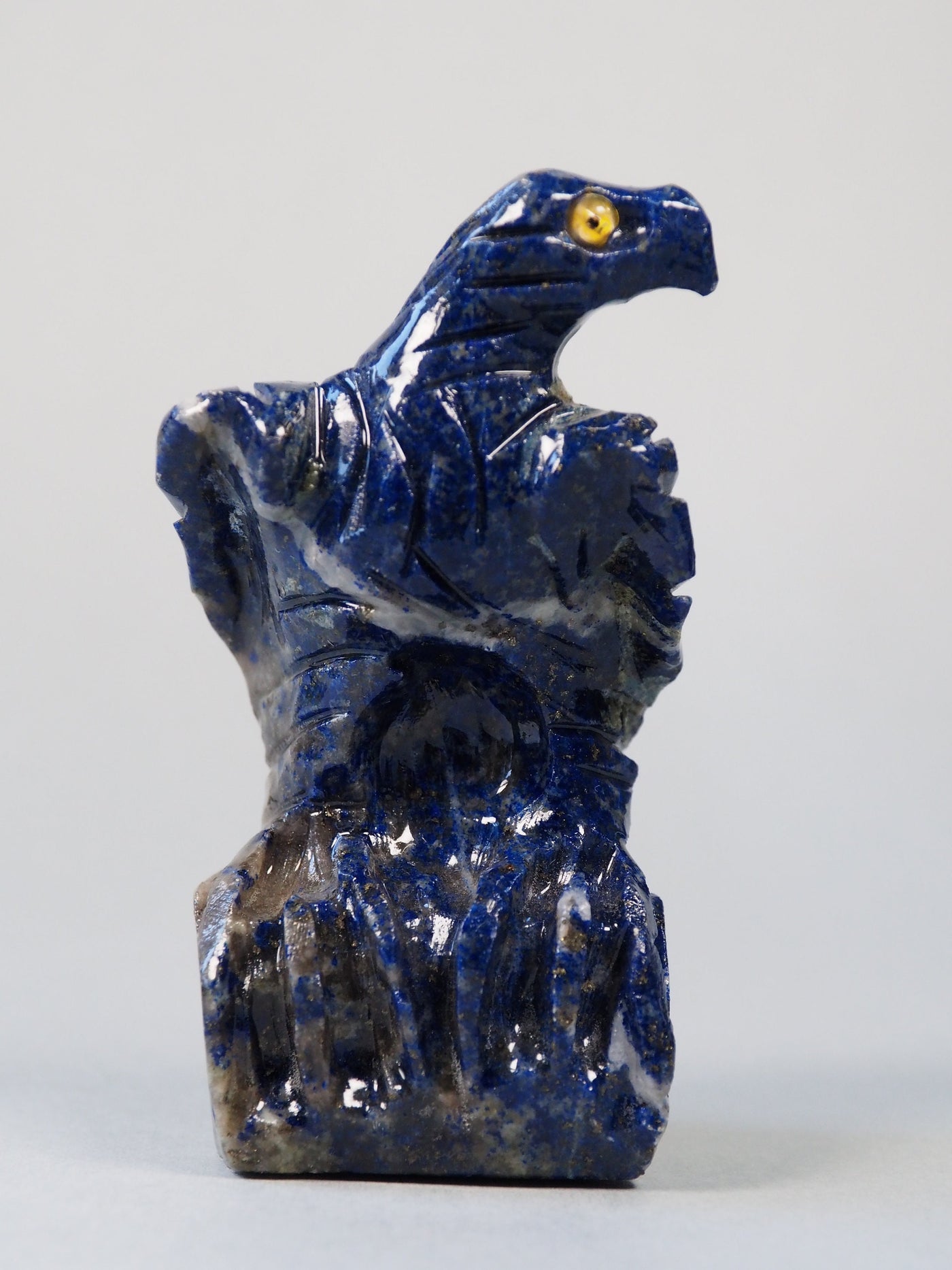 Extravagant Royal blau echt Lapis lazuli Adler Steinfigur vogel figur Skulptur Eagle bird afghanistan Nr:21/8  Orientsbazar   