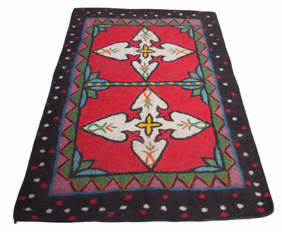212x151 cm orient Teppich Nomaden handgearbeitete Turkmenische nomanden Jurten Zelt Filzteppich Filz koshma Afghanistan shyrdak Nr:696  Orientsbazar   