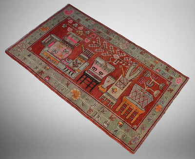 252x146 cm originell Antik Khotan Samarkand orientteppich Teppich Chinese Turkestan handgeküpft No:21/41 Teppiche Orientsbazar   