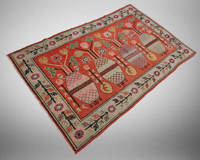 260x150 cm originell Antik Khotan Samarkand orientteppich Teppich Chinese Turkestan handgeküpft No:21/42 Teppiche Orientsbazar   