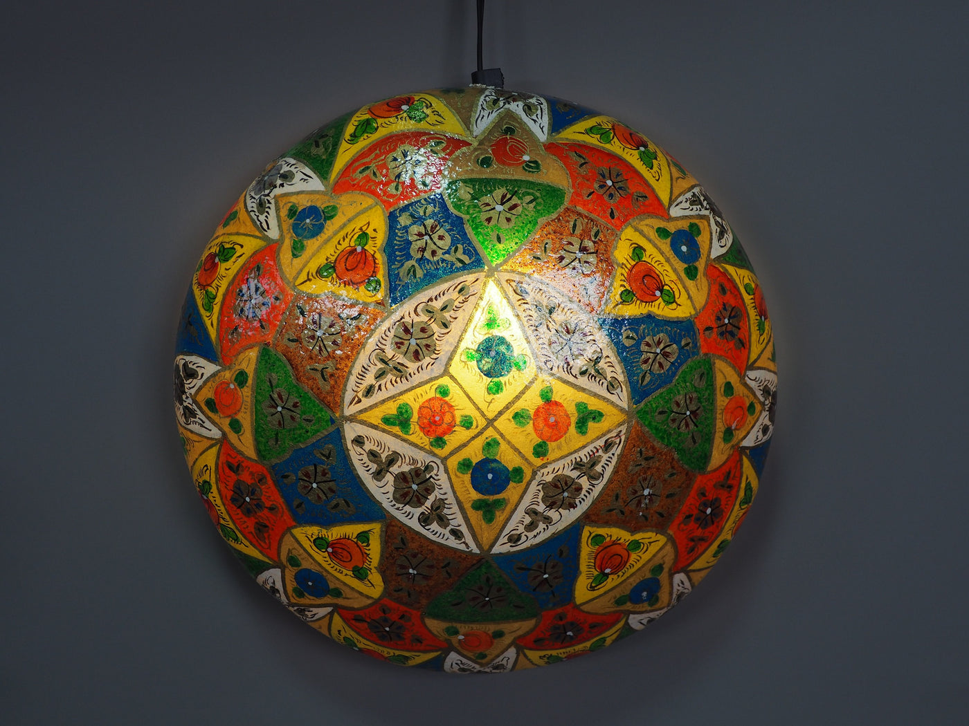 orientalisch handbemalte Lampe Kamelleder Wandlampe  Lampenschirm Stehleuchte Handarbeit aus Multan Pakistan W/1  Orientsbazar   