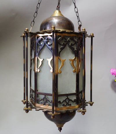 orientalische massiv Messing Decken Hängende Lampe Islamische Decken Lampe Moschee Lampe Ägyptische Marokko Nahost 21/B  Orientsbazar   