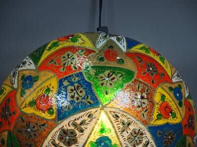 orientalisch handbemalte Lampe Kamelleder Wandlampe  Lampenschirm Stehleuchte Handarbeit aus Multan Pakistan W/1  Orientsbazar   