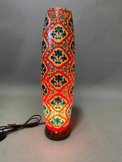 orientalische handbemalte Lampe Kamelleder Tischlampe Nachttischlamp Tischleuchte Nachtlampe Stehleuchte Handarbeit  Multan Pakistan IT/12  Orientsbazar   