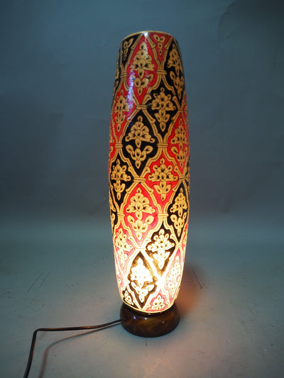 orientalische handbemalte Lampe Kamelleder Tischlampe Nachttischlamp Tischleuchte Nachtlampe Stehleuchte Handarbeit  Multan Pakistan IT/12  Orientsbazar   
