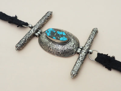 Antike Tibetische Armband oberarmband Amulett  Talisman Silber Anhänger Schmuck  Bazuband Oberarm Amulette Tibet Türkis 21/B  Orientsbazar   