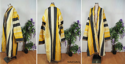 antik Orient Uzbekische Nomaden frauen  Ikat Chirpy Mantel khalat afghan uzbek kleid afghanistan  kostüm Chapan Grün Nr-21/3  Orientsbazar   