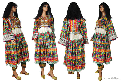 antik Orient Nomaden kuchi frauen Hochzeit Tracht afghan  kleid afghanistan hand bestickte kostüm Nr-WL21/2  Orientsbazar   