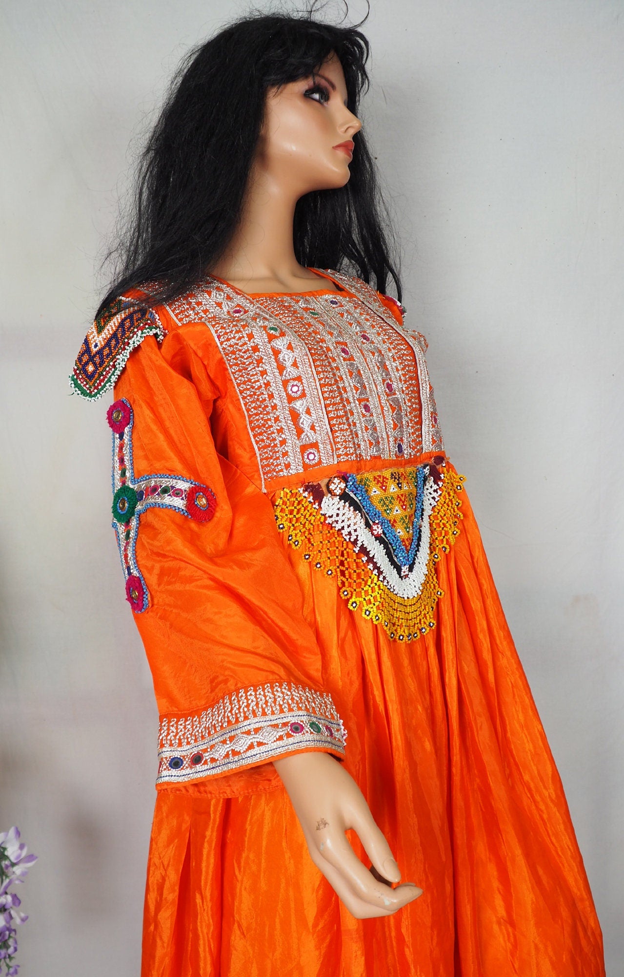 antik Orient Nomaden kuchi frauen Hochzeit Tracht afghan  kleid afghanistan hand bestickte kostüm Nr-WL21/3  Orientsbazar   
