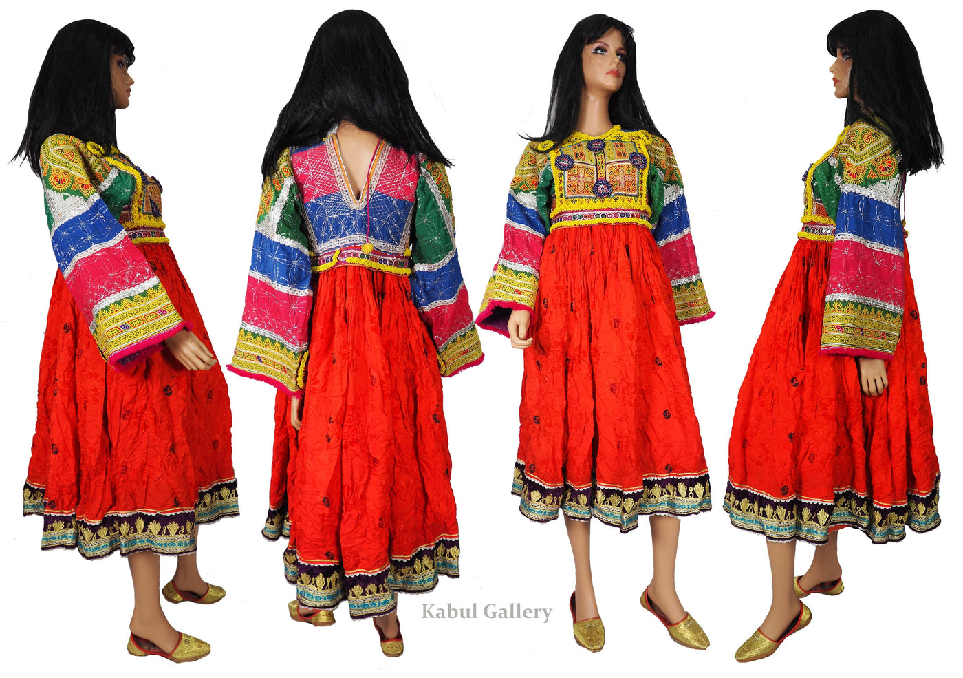 antik Orient Nomaden kuchi frauen Hochzeit Tracht afghan  kleid afghanistan hand bestickte kostüm Nr-WL21/4  Orientsbazar   