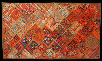 170x100 cm Vintage Bohemian orientalische Patchwork Wandbehang  Nr:21/6 Wandbehang Orientsbazar   