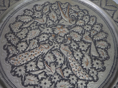 40 Ø antik osmanisch islamische orient Kupfer tablett aus Afghanistan   K38  Orientsbazar   