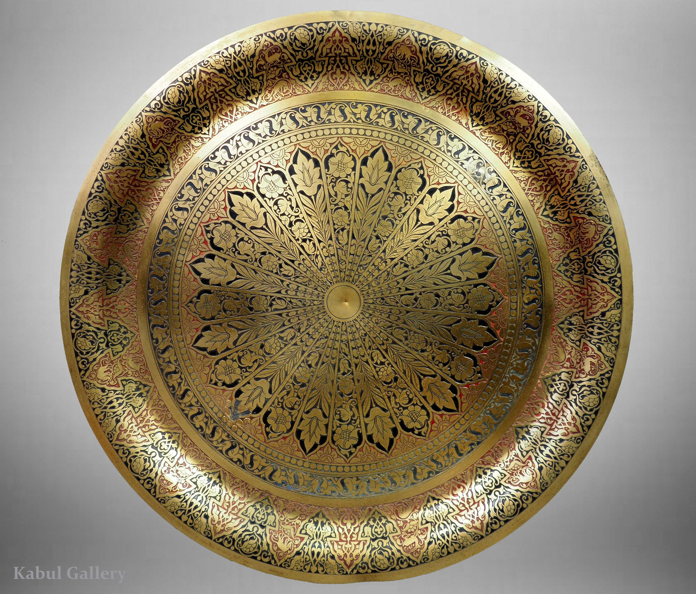 60 cm Ø antik osmanische islamische ägyptisch marokkanisch orient messing tablett Teetisch Teller beisteltisch tisch aus Ägypten No:21/5  Orientsbazar   