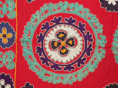 190x130 cm hand bestickte Suzani Stickerei uzbekische seiden suzani Wanddekoration decke Afghanistan uzbekistan SZ-28 Textilien Orientsbazar   