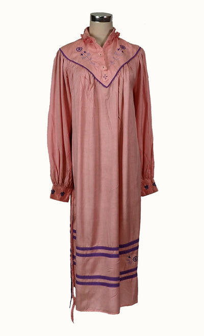 Vintage Tadschikistan frauen Kleid Baumwolle rosa farbe  Orientsbazar   