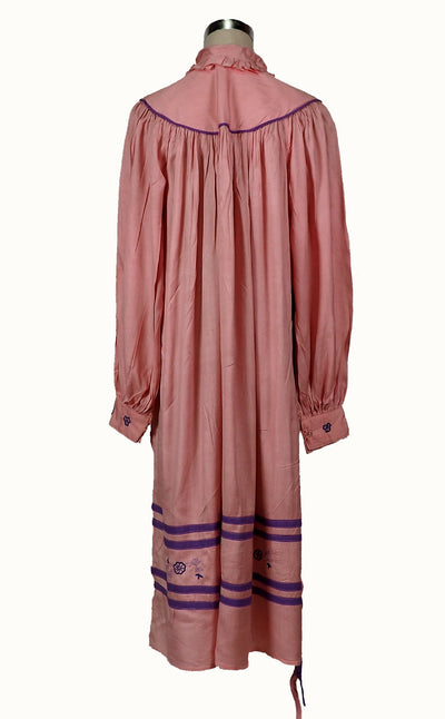 Vintage Tadschikistan frauen Kleid Baumwolle rosa farbe  Orientsbazar   