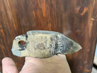 Sehr seltener geschnitzt alabaster Stein Öllampe aus Gazni Afghanistan No: 8  Orientsbazar   