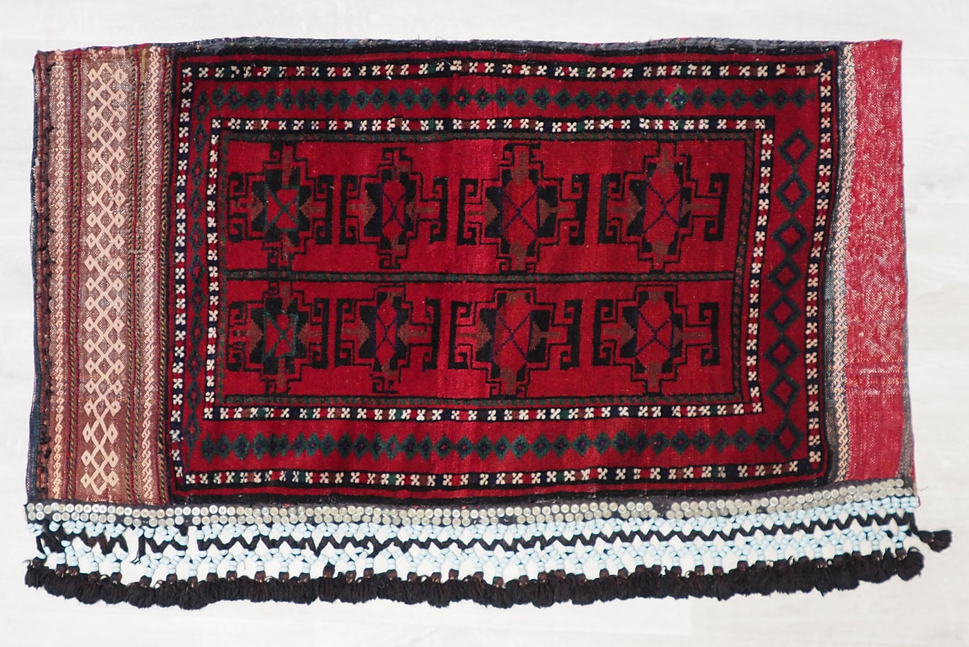 120x65 cm antik orient Afghan belochi Teppich nomaden sitzkissen bodenkissen  Bohemian cushion 1001-nacht Nr.22/2  Orientsbazar   