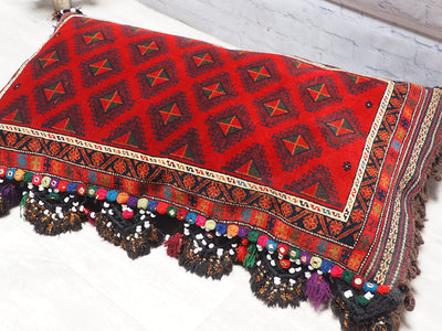 117x65 cm antik orient Afghan belochi Teppich nomaden sitzkissen bodenkissen  Bohemian cushion 1001-nacht Nr.22/6  Orientsbazar   