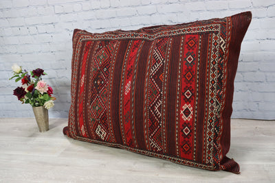 117x73 cm vintage orient Afghan sumakh kelim nomaden sitzkissen bodenkissen Bohemian cushion 1001-nacht  22/24  Orientsbazar   